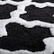 Hastings Home Hastings Home 100 Percent Cotton 2 Piece Trellis Bathroom Mat Set - Black 429302NWJ - alternate 2